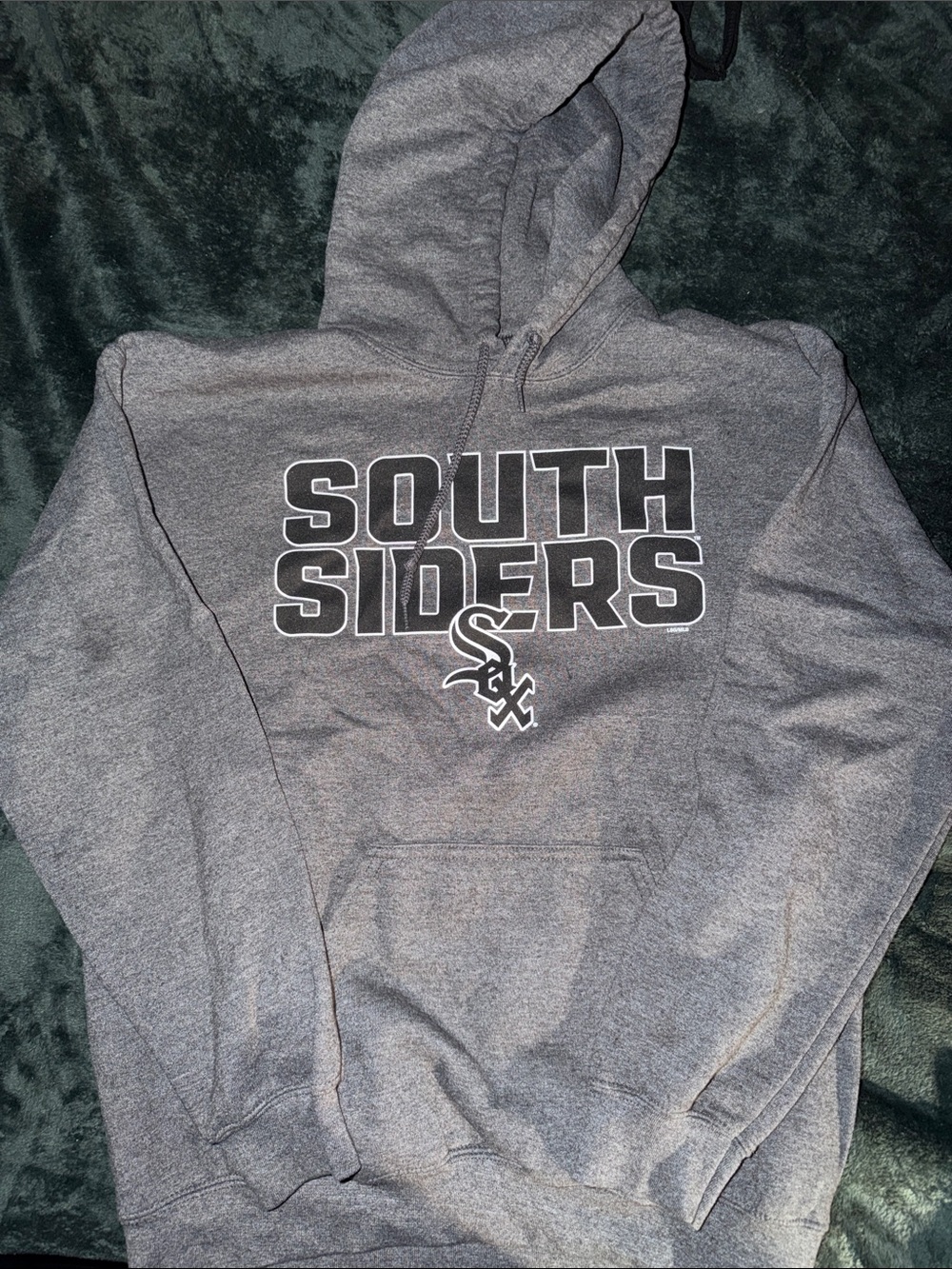 Genuine Merchandise Gray Zip-Up Hoodie with South Siders Chest Logo